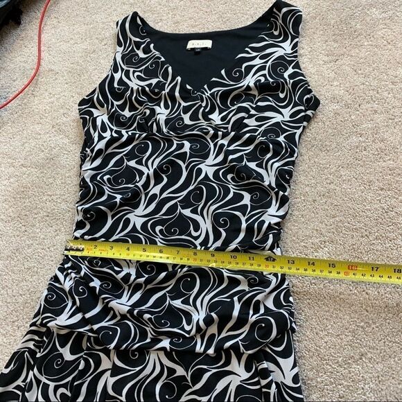 A.X.L. black and white sleeveless dress Sz L - Picture 8 of 9